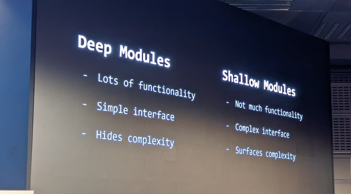 Deep modules vs Shallow modules