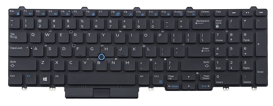 Dell Precision keyboard layout