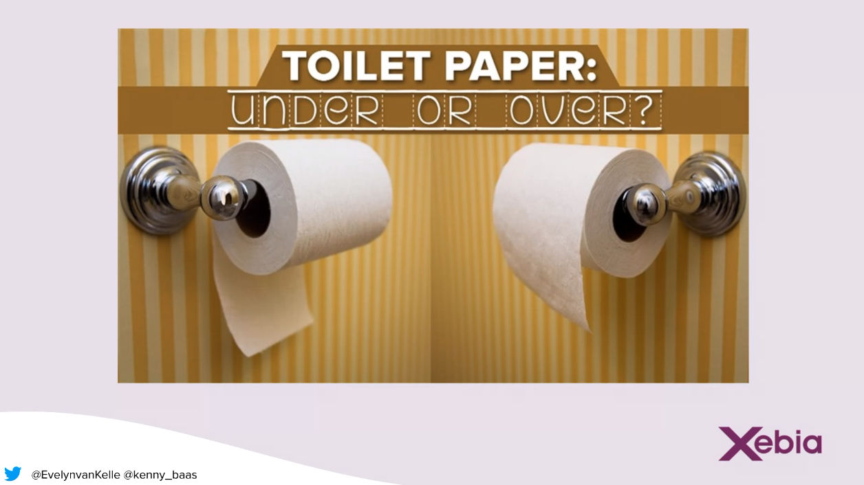 We all have biases: should the toilet paper be over or under?