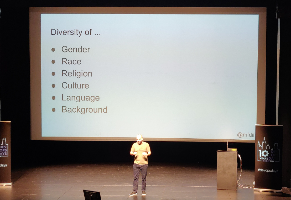 Michael Ducy talking about diversity